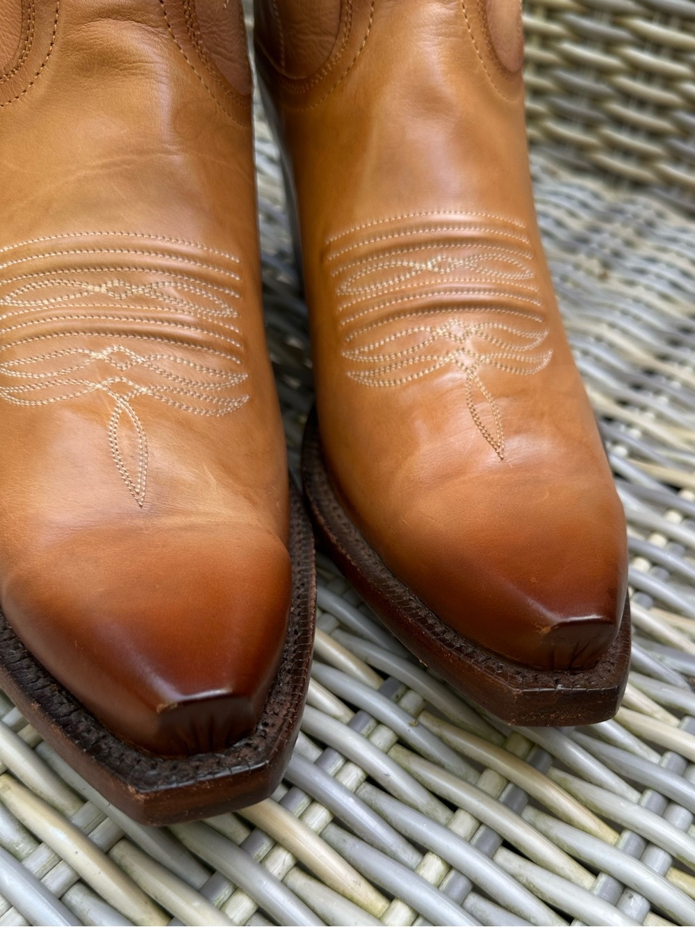 NWT Lucchese x Ralph Lauren Polo Western Boots 10 Cowboy Cowgirl Tobacco USA - Picture 3 of 13